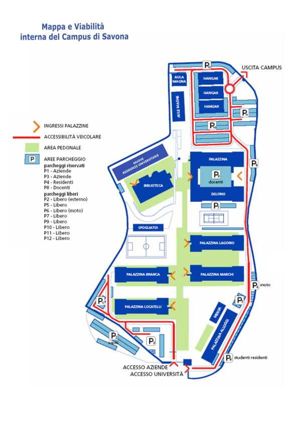 mappa campus savona